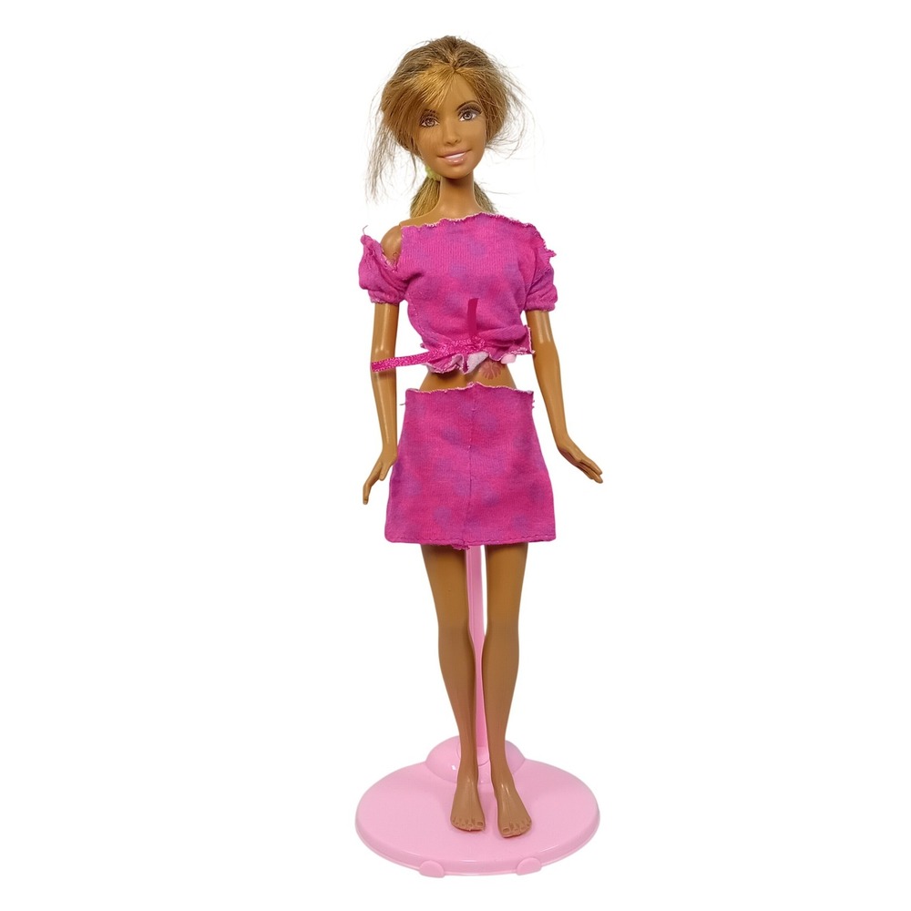 RARE 2006 Vintage Y2K Mattel Barbie Beach Fun Summer Fashion Doll Redress‎ J0698